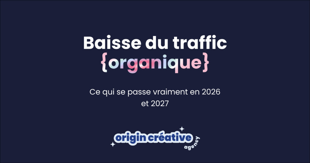 baisse du trafic organique