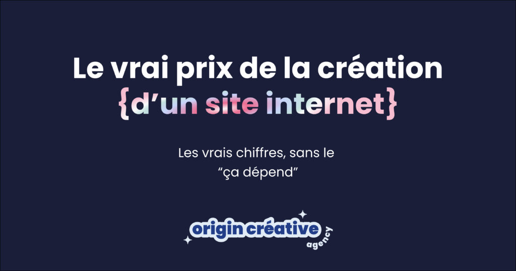 Article sur le vrai prix de la création d'un site internet