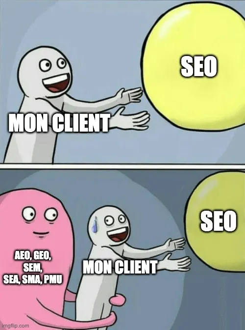 SEO AEO GEO : Même représentant comment l'AEO et le GEO vont prendre de la place par rapport au SEO